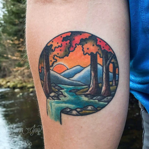 River Tattoo For Ladies