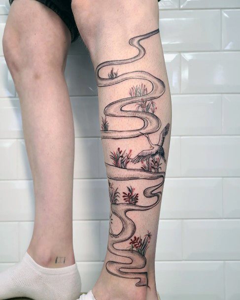 River Womens Tattoo Designs