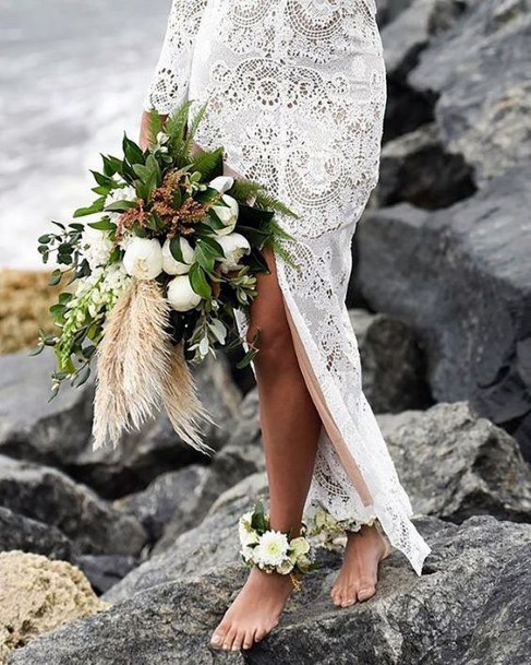 Rocky Beach Wedding Boho Wedding Flowers