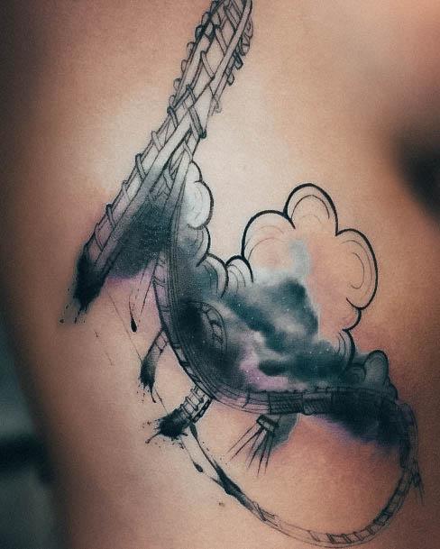 Rollercoaster Womens Tattoo Ideas