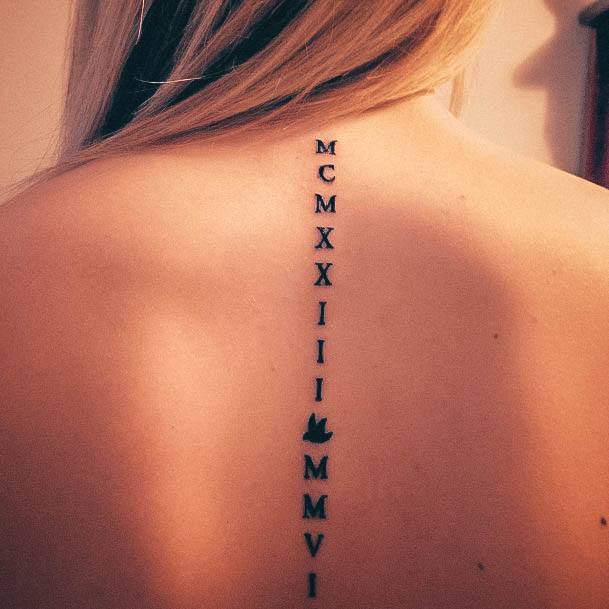 Roman Numeral Tattoo Feminine Designs