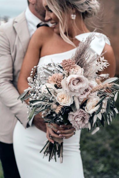 Romantic Bouquet Boho Wedding Flowers