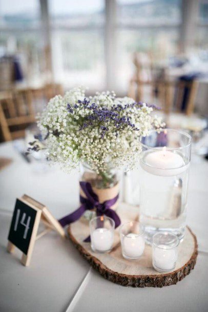 Romantic Lavender Flower Arrangement Wedding