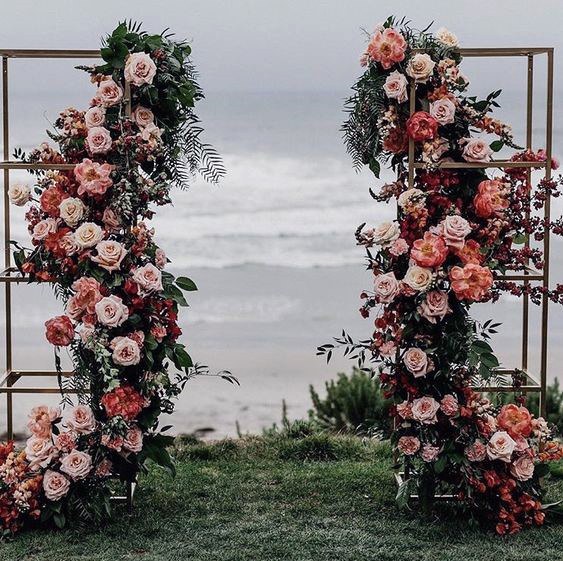 Romantic Roses In White And Pinks Climbing Inspiration Wedding Arch Ideas