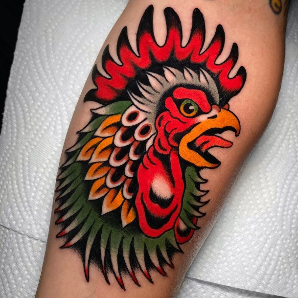 Rooster Womens Tattoo Ideas