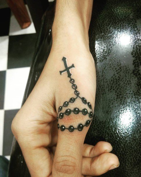 Rosary Tattoo For Ladies