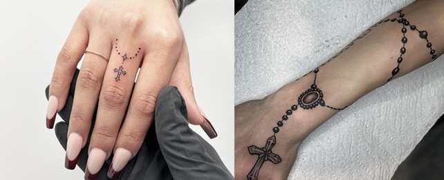 Top 100 Best Rosary Tattoo Ideas For Women – Prayer Designs