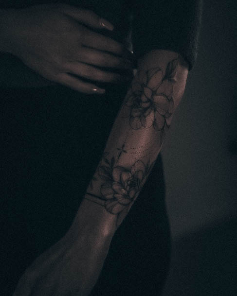 Rose Forearm Tattoo Art For Women