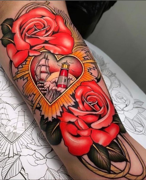 Rose Forearm Tattoo Design Ideas For Girls