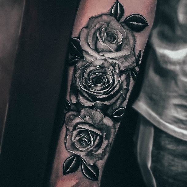 Rose Forearm Tattoo Design Inspiration For Women