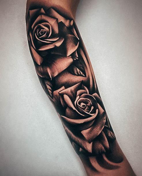 Rose Forearm Woman Tattoo Art