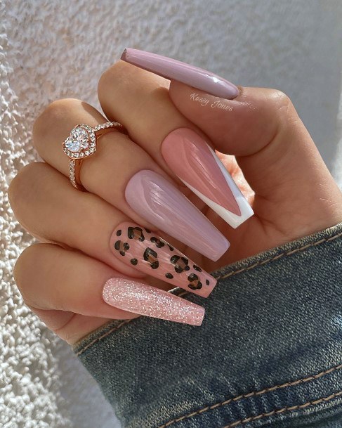 Rose Gold Womens Nails