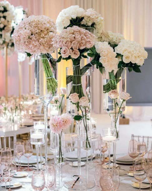 Roses Wedding Head Table Decor