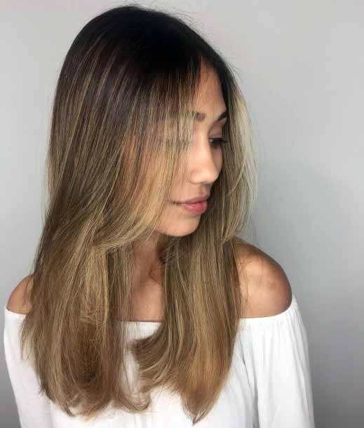 Rounded And Sleek Layers Long Straight