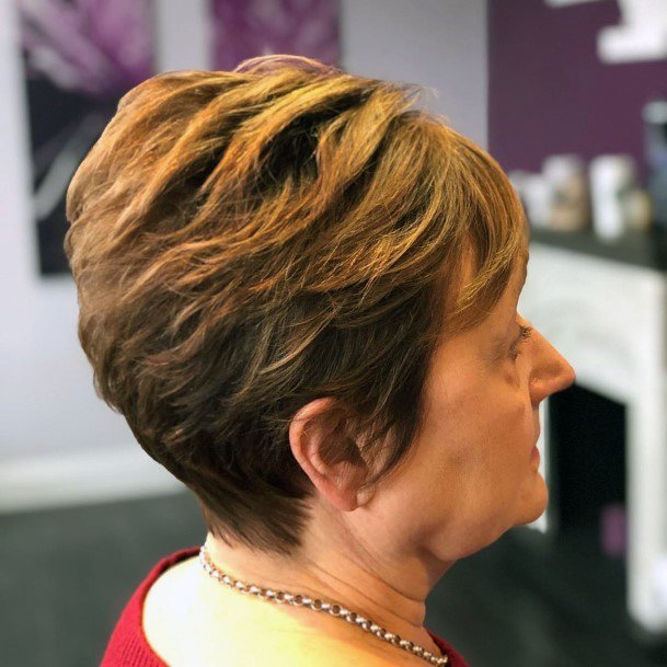 Rounded Pixie Hairstyles For Women Over 50