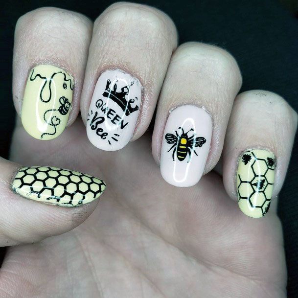 Royal Queen Bee Nail Art Women