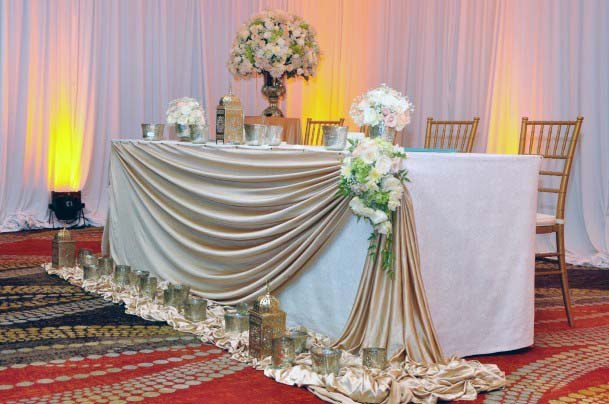 Royal Wedding Head Table Decor