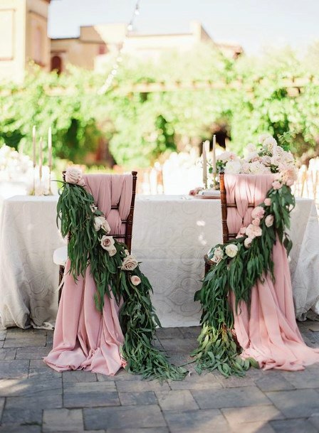 Royal Wedding Platform Blush Fabric And Flowers