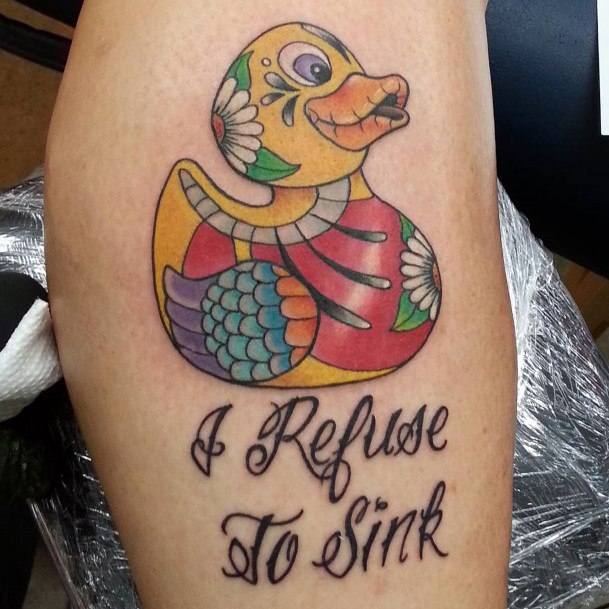 Rubber Duck Tattoos Feminine Ideas