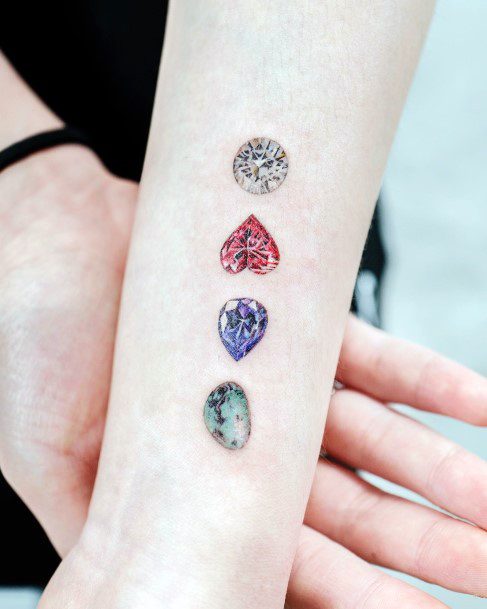 Ruby Tattoos Feminine Ideas