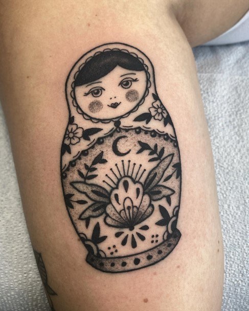 Russian Nesting Doll Matryoshka Girls Tattoo Ideas