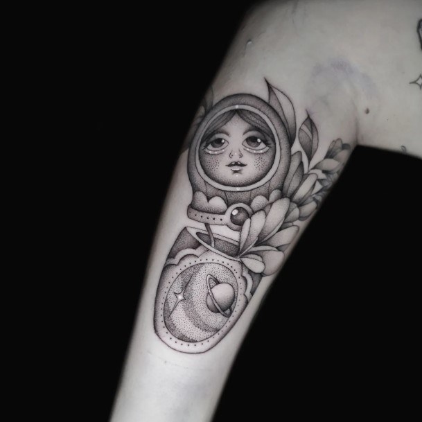 Russian Nesting Doll Matryoshka Tattoo Feminine Designs