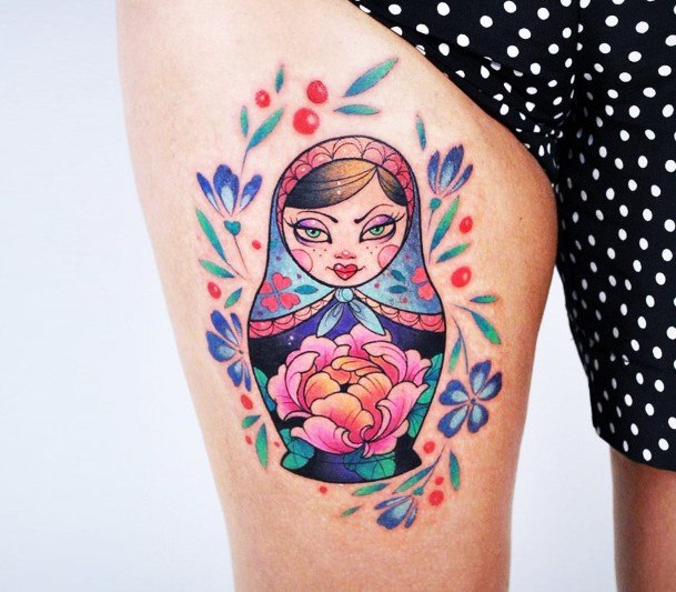 Russian Nesting Doll Matryoshka Womens Feminine Russian Nesting Doll Matryoshka Tattoos