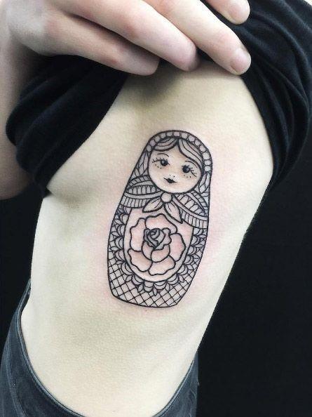 Russian Nesting Doll Matryoshka Womens Tattoo Designs