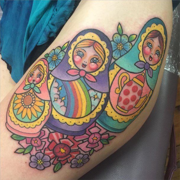 Russian Nesting Doll Matryoshka Womens Tattoo Ideas