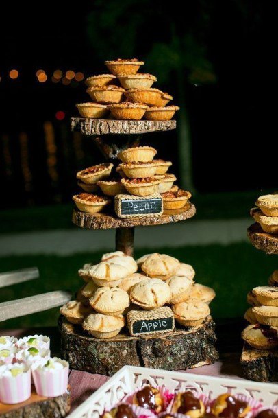 Rustic Wedding Ideas Country Dessert Table With Pies