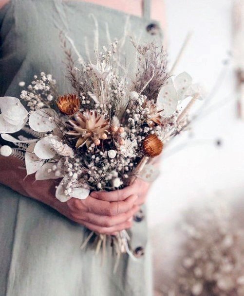 Rustic Wedding Ideas Dried Bouquet Inspiration