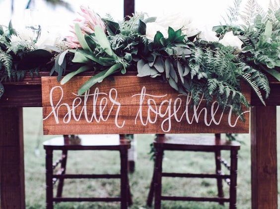 Rustic Wedding Ideas Sweetheart Table Sign Inspiration