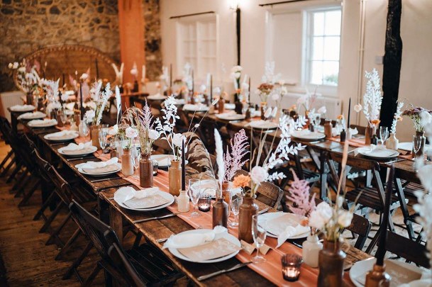 Rustic Wedding Ideas Wooden Napa Tables