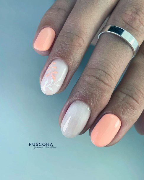 Salmon Nail Design Inspiration For Women