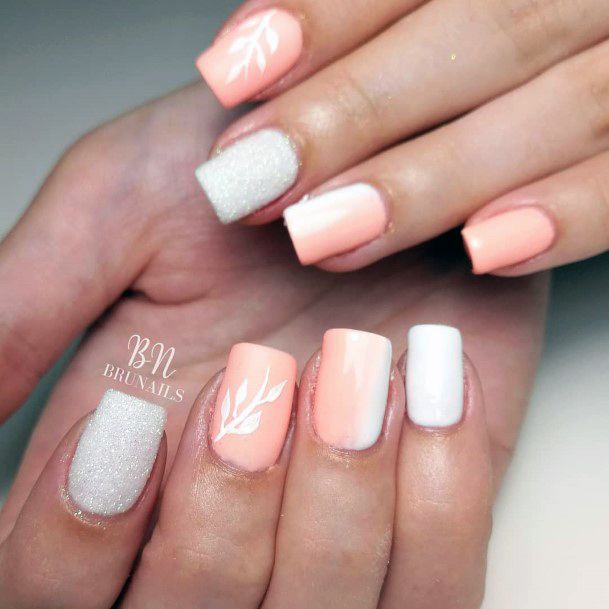 Salmon Womens Nail Designs