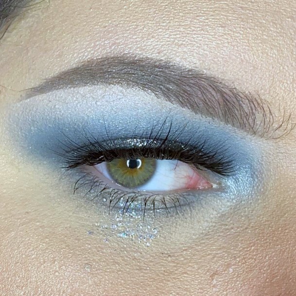 Salty Blue Grey Eyeshadow Women