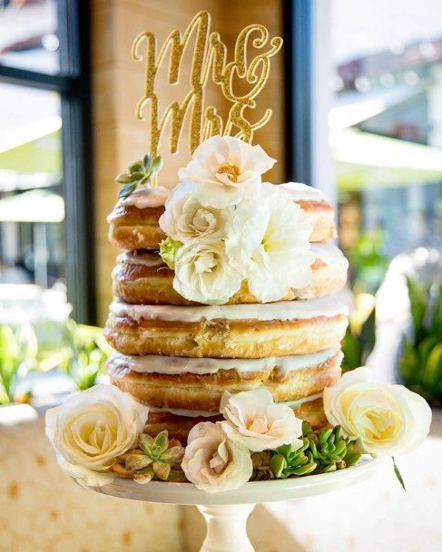 Sandwich Donut Wedding Cake