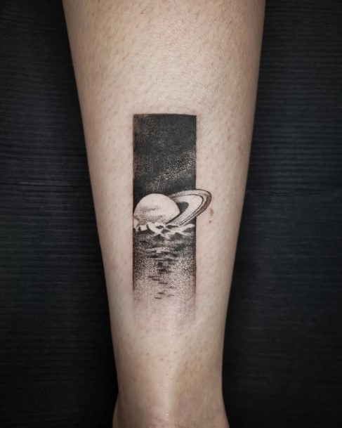 Saturn Tattoo For Ladies