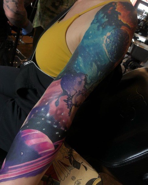 Saturnic Womens Saturn Tattoo Designs