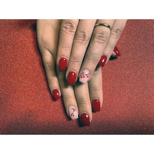 Scarlet Cherry Nails Women