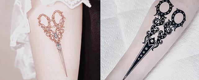 Top 100 Best Scissors Tattoos For Women – Cutting Design Ideas