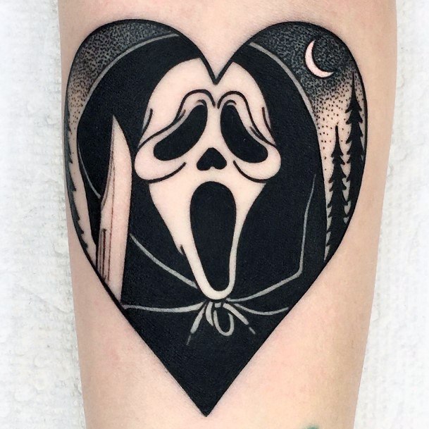 Scream Tattoo Design Inspiration For Women