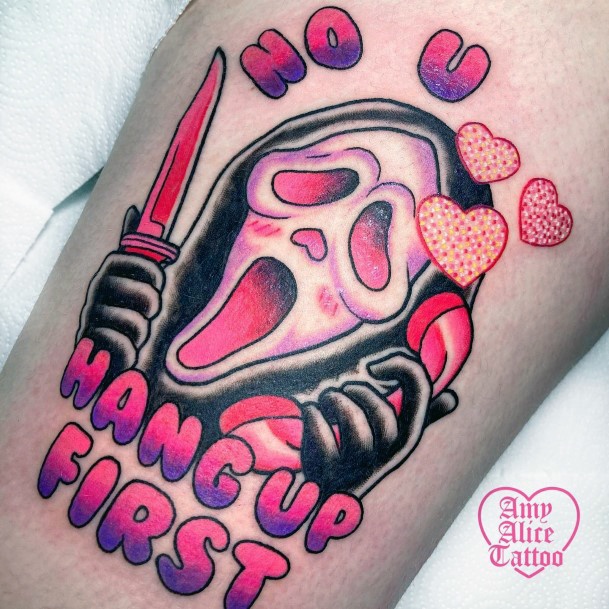 Scream Woman Tattoo Art