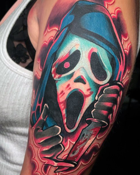 Scream Womens Tattoo Ideas