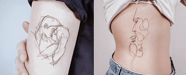 Top 100 Best Scribble Tattoos For Women – Hand Drawn Design Ideas