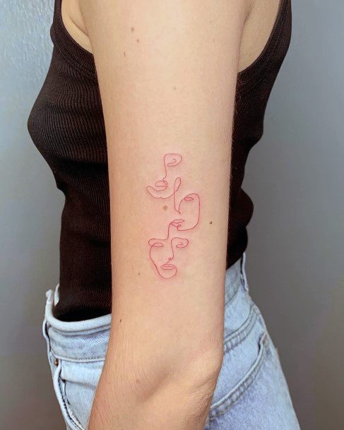 Scribble Womens Feminine Scribble Tattoos