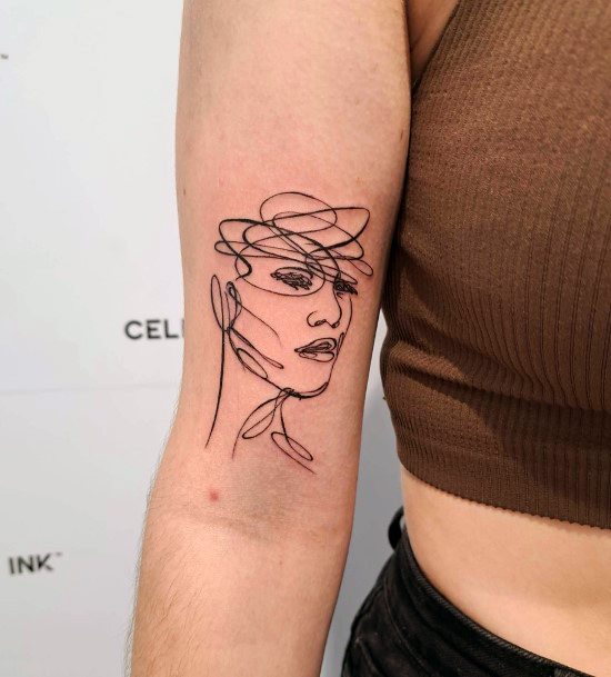 Scribble Womens Tattoo Designs