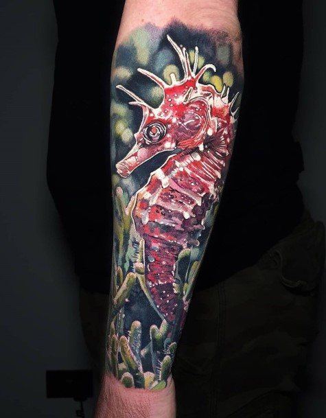 Seahorse Tattoo Design Inspiration For Women