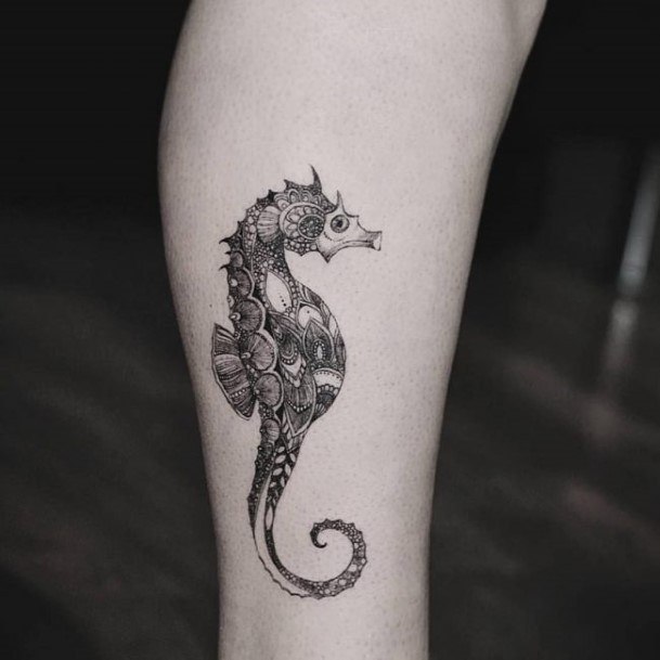 Seahorse Tattoos For Girls