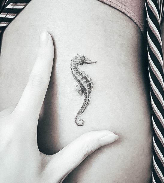 Seahorse Womens Tattoo Designs